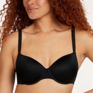 ThirdLove Black 24/7 Classic T-Shirt Bra Size 36F